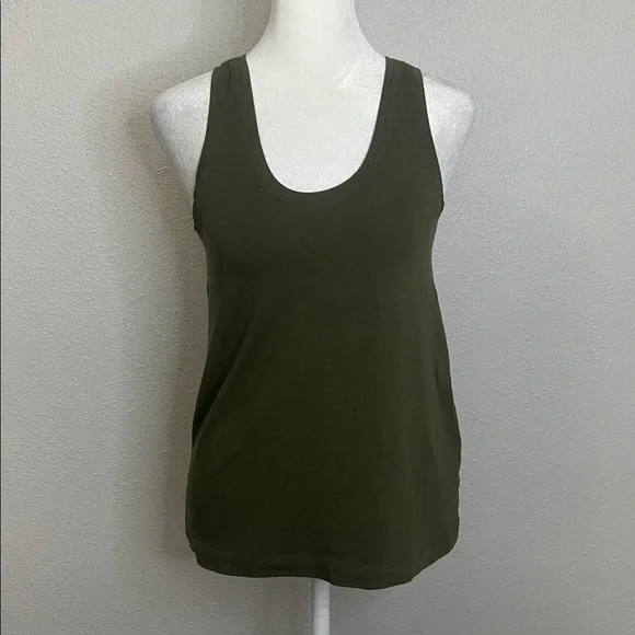 Banana Republic Factory Scoopneck Tank Top Green Size XS - Picture 1 of 7